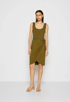 Anna Field Jersey Dress - Olive