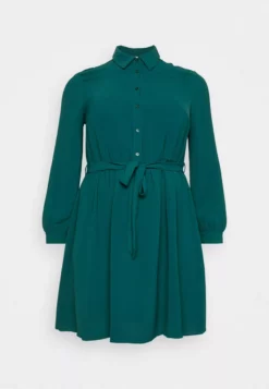 Anna Field Curvy Shirt Dress - Dark Green 4 Anna Field Curvy Shirt Dress - Dark Green -Anna Field Shop 0c0044f9b141455885c003a2c8292fde scaled