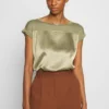 Anna Field Print T-Shirt - Martini Olive