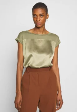 Anna Field Print T-Shirt - Martini Olive