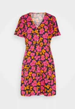 Anna Field Shirt Dress - Pink/Orange -Anna Field Shop 1b3c00db65e644e2b1d0ab20395fa641 scaled