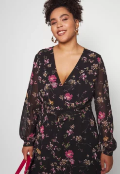 Anna Field Curvy Day Dress - Black/Pink -Anna Field Shop 1b3e5f047f0c49118b943e84da9e6e8c scaled