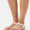 Anna Field T-Bar Sandals - White