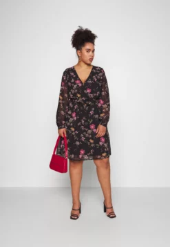 Anna Field Curvy Day Dress - Black/Pink -Anna Field Shop 1f4b3b02ba2c4ef68785907a47cced5d scaled