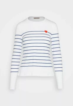 Anna Field Long Sleeved Top - White/Dark Blue -Anna Field Shop 1f6f55fb90c34a999e0503b92b86ec71 scaled