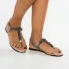 Anna Field T-Bar Sandals - Dark Gray