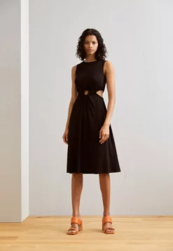 Anna Field Sleeveless Midi Dress - Day Dress - Black