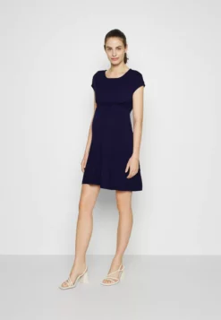 Anna Field MAMA Jersey Dress - Dark Blue