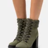 Anna Field Leather - Lace-Up Ankle Boots - Khaki