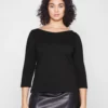 Anna Field Curvy Long Sleeved Top - Black