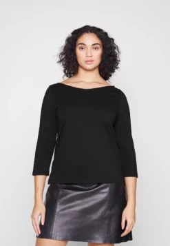 Anna Field Curvy Long Sleeved Top - Black