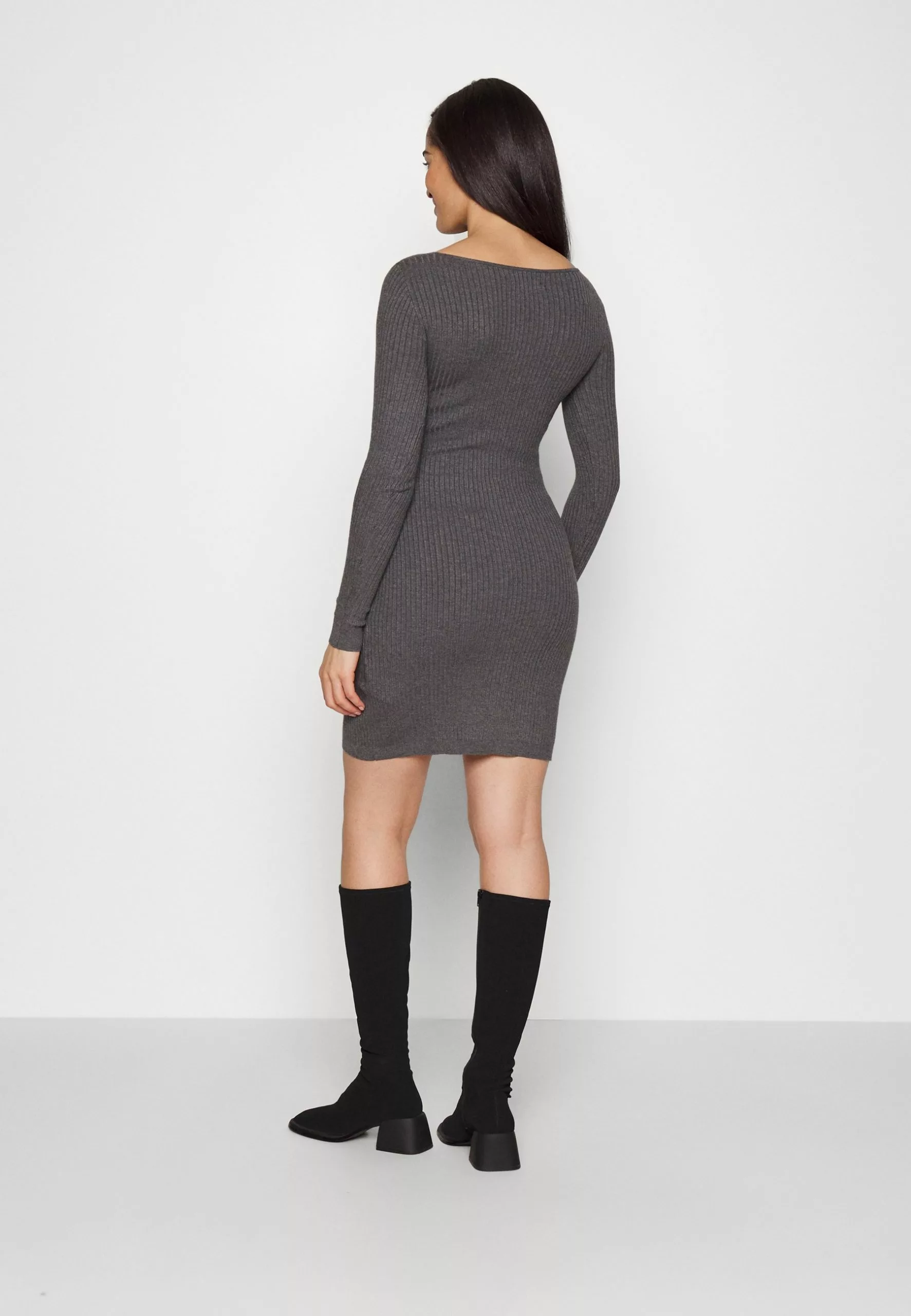 Jumper Dress - Mottled Dark Grey Anna Field MAMA Jumper Dress - Mottled Dark Grey -Anna Field Shop 2bfada3f113b4ff881689f52056ce118 scaled