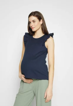 Anna Field MAMA Top - Dark Blue