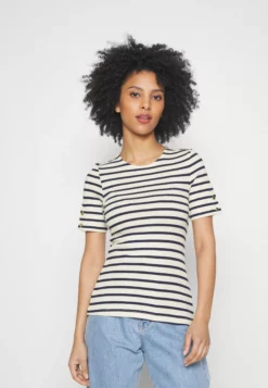 Anna Field Petite Print T-Shirt - Dark Blue White