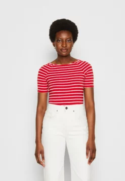 Anna Field Print T-Shirt - Red/White