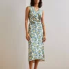 Anna Field Woven Wrap Dress - Day Dress - Multi/Green