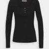 Anna Field Long Sleeved Top - Black