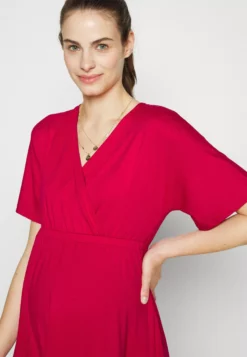 Anna Field MAMA Short Sleeves Flared Mini Dress- Jersey Dress - Red -Anna Field Shop 3b211351eb804828a5f9f2effa34d5c9 scaled