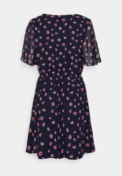 Anna Field V-Neck Sleeve Dress- Day Dress - Dark Blue/Pink -Anna Field Shop 3d8d3e90bbc2459cb8ab13568866af55 scaled