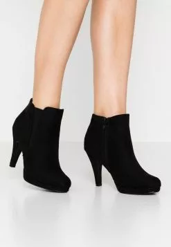 Anna Field High Heeled Ankle Boots - Black