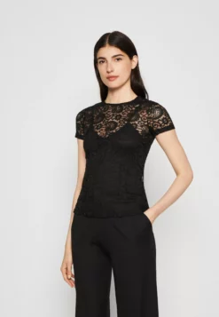 Anna Field Print T-Shirt - Black