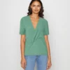 Anna Field Print T-Shirt - Dark Green