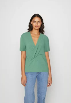 Anna Field Print T-Shirt - Dark Green