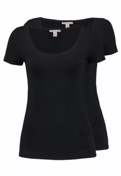 Anna Field 2 Pack- Basic T-Shirt - Black