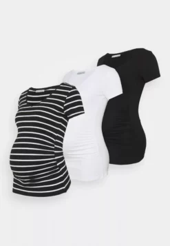Anna Field MAMA 3 Pack - Print T-Shirt - Black /White/Multi-Coloured