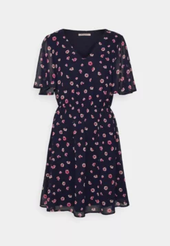 Anna Field V-Neck Sleeve Dress- Day Dress - Dark Blue/Pink -Anna Field Shop 4d4f150c13af482a9764e57a81daf67b scaled