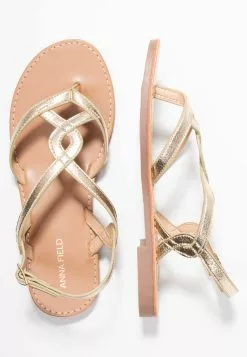 Anna Field T-Bar Sandals - Gold -Anna Field Shop 54069422980d4b019b566295f33b3148