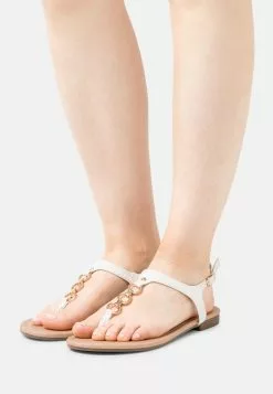 Anna Field Wide Fit T-Bar Sandals - White