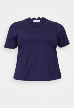 Anna Field Curvy Print T-Shirt - Dark Blue