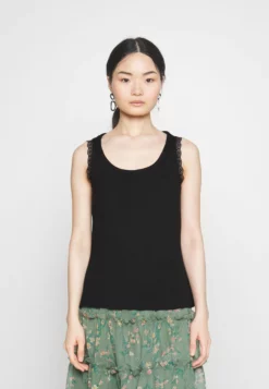 Anna Field Petite Top - Black