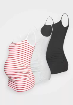 Anna Field MAMA 3 Pack - Top - Black/Light Grey/Multicoloured -Anna Field Shop 5b202297d0c94753948e0d3870578318 scaled