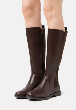 Anna Field Wide Fit Boots - Dark Brown