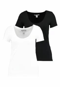 Anna Field 2 Pack - Basic T-Shirt - White/Black -Anna Field Shop 649693eb35dd4a52a4dfcb4efd25b2fd scaled