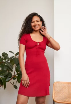 Anna Field Jumper Dress - Red