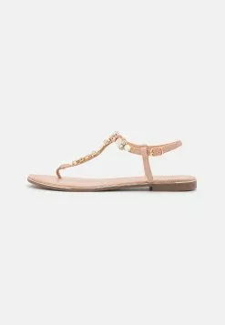 Anna Field T-Bar Sandals - Rose Gold