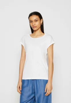 Anna Field 3 Pack - Basic T-Shirt - White/Mottled Light Grey/Dark Yellow -Anna Field Shop 6ca39084dbe941ddada08cea43464171 scaled