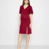 Anna Field MAMA Jersey Dress - Dark Red