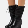 Anna Field Winter Boot - Wedge Boots - Black