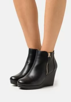Anna Field Wide Fit Platform Ankle Boots - Black