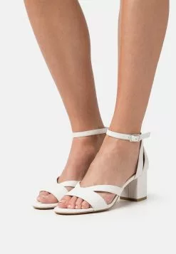 Anna Field Wide Fit Leather Wide Fit - Sandals - White