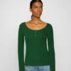 Anna Field Long Sleeved Top - Dark Green