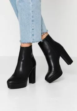 Anna Field High Heeled Ankle Boots - Black