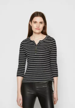 Anna Field Long Sleeved Top - Black White
