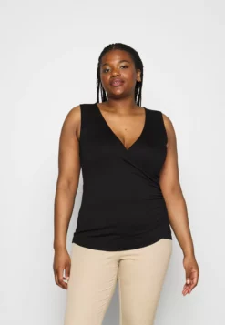 Anna Field Curvy Top - Black