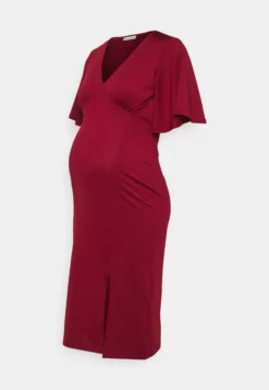 Anna Field MAMA Jersey Dress - Dark Red -Anna Field Shop a93fd5b6016840539e95e3a1841b14de scaled