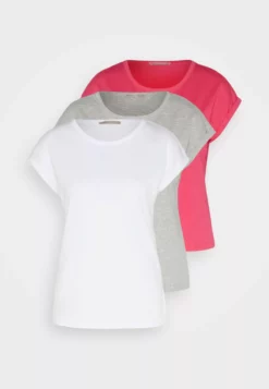 Anna Field 3 Pack - Basic T-Shirt - White/Mottled Light Grey -Anna Field Shop ab30f323e554475493e17eab6c1941e9 scaled